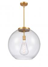 Innovations Lighting 221-1S-SG-G124-18 - Athens - 1 Light - 18 inch - Satin Gold - Stem Hung - Pendant