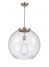 Innovations Lighting 221-1S-SN-G124-18 - Athens - 1 Light - 18 inch - Brushed Satin Nickel - Stem Hung - Pendant