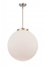 Innovations Lighting 221-1S-SN-G201-18 - Beacon - 1 Light - 18 inch - Brushed Satin Nickel - Stem Hung - Pendant