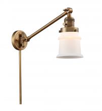 Innovations Lighting 237-BB-G181S - Canton - 1 Light - 8 inch - Brushed Brass - Swing Arm