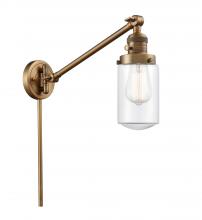 Innovations Lighting 237-BB-G312 - Dover - 1 Light - 5 inch - Brushed Brass - Swing Arm