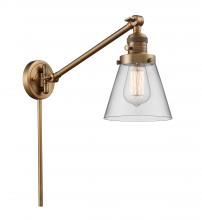 Innovations Lighting 237-BB-G62 - Cone - 1 Light - 8 inch - Brushed Brass - Swing Arm