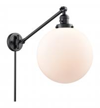 Innovations Lighting 237-BK-G201-12 - Beacon - 1 Light - 12 inch - Matte Black - Swing Arm