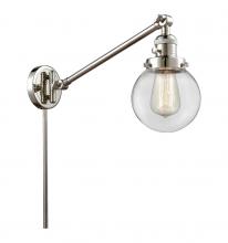 Innovations Lighting 237-PN-G202-6 - Beacon - 1 Light - 6 inch - Polished Nickel - Swing Arm