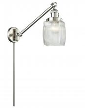 Innovations Lighting 237-SN-G302 - Colton - 1 Light - 8 inch - Brushed Satin Nickel - Swing Arm