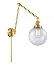 Innovations Lighting 238-SG-G204-8 - Beacon - 1 Light - 8 inch - Satin Gold - Swing Arm