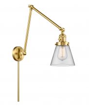 Innovations Lighting 238-SG-G62 - Cone - 1 Light - 8 inch - Satin Gold - Swing Arm