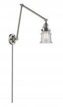  238-SN-G184S - Canton - 1 Light - 8 inch - Brushed Satin Nickel - Swing Arm