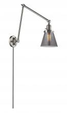 Innovations Lighting 238-SN-G63-LED - Cone - 1 Light - 8 inch - Brushed Satin Nickel - Swing Arm