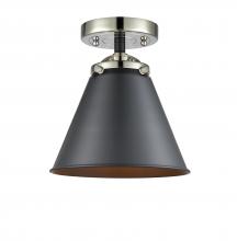 Innovations Lighting 284-1C-BPN-M13-BK - Appalachian - 1 Light - 8 inch - Black Polished Nickel - Semi-Flush Mount