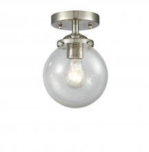 Innovations Lighting 284-1C-SN-G204-6 - Beacon - 1 Light - 6 inch - Brushed Satin Nickel - Semi-Flush Mount