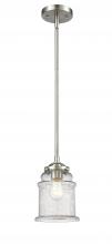 Innovations Lighting 284-1S-SN-G184 - Canton - 1 Light - 6 inch - Brushed Satin Nickel - Cord hung - Mini Pendant