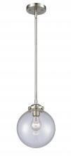 Innovations Lighting 284-1S-SN-G204-8 - Beacon - 1 Light - 8 inch - Brushed Satin Nickel - Cord hung - Mini Pendant