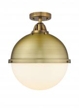 Innovations Lighting 288-1C-BB-HFS-121-BB - Hampden - 1 Light - 13 inch - Brushed Brass - Semi-Flush Mount