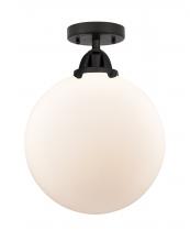 Innovations Lighting 288-1C-BK-G201-12 - Beacon - 1 Light - 12 inch - Matte Black - Semi-Flush Mount