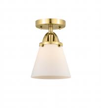 Innovations Lighting 288-1C-SG-G61 - Cone - 1 Light - 6 inch - Satin Gold - Semi-Flush Mount