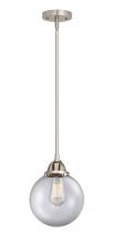 Innovations Lighting 288-1S-SN-G202-8 - Beacon - 1 Light - 8 inch - Brushed Satin Nickel - Cord hung - Mini Pendant