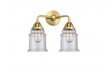  288-2W-SG-G184 - Canton - 2 Light - 14 inch - Satin Gold - Bath Vanity Light