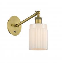 Innovations Lighting 317-1W-BB-G341 - Hadley - 1 Light - 5 inch - Brushed Brass - Sconce