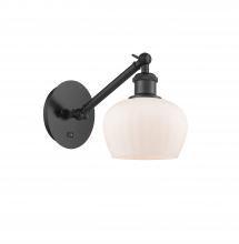 Innovations Lighting 317-1W-BK-G91 - Fenton - 1 Light - 7 inch - Matte Black - Sconce