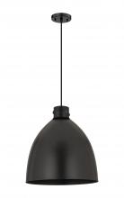 Innovations Lighting 410-1PL-BK-M412-18BK - Newton Bell - 1 Light - 18 inch - Matte Black - Cord hung - Pendant