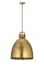 Innovations Lighting 410-1SL-BB-M412-18BB - Newton Bell - 1 Light - 18 inch - Brushed Brass - Pendant