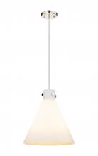 Innovations Lighting 410-3PL-PN-G411-16WH - Newton Cone - 3 Light - 16 inch - Polished Nickel - Cord hung - Pendant