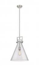 Innovations Lighting 411-1SL-SN-G411-14SDY - Newton Cone - 1 Light - 14 inch - Brushed Satin Nickel - Cord hung - Pendant