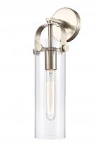 Innovations Lighting 413-1W-SN-G413-1W-4CL - Pilaster - 1 Light - 4 inch Glass - Satin Nickel - Sconce