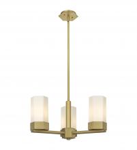 Innovations Lighting 427-3CR-BB-G427-9WH - Claverack - 3 Light - 22 inch - Brushed Brass - Pendant