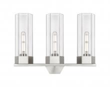 Innovations Lighting 427-3W-SN-G427-14CL - Claverack - 3 Light - 22 inch - Satin Nickel - Bath Vanity Light