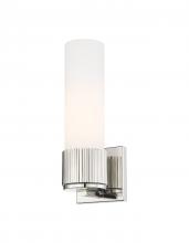  428-1W-PN-G428-12WH - Bolivar - 1 Light - 5 inch - Polished Nickel - Sconce