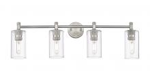 Innovations Lighting 434-4W-SN-G434-7CL - Crown Point - 4 Light - 34 inch - Satin Nickel - Bath Vanity Light