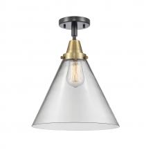 Innovations Lighting 447-1C-BAB-G42-L-LED - Cone - 1 Light - 12 inch - Black Antique Brass - Flush Mount