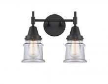 Innovations Lighting 447-2W-BK-G182S - Canton - 2 Light - 14 inch - Matte Black - Bath Vanity Light