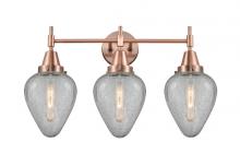 Innovations Lighting 447-3W-AC-G165 - Geneseo - 3 Light - 25 inch - Antique Copper - Bath Vanity Light