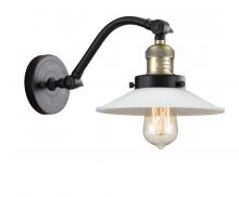 Innovations Lighting 515-1W-BAB-G1 - Halophane - 1 Light - 9 inch - Black Antique Brass - Sconce