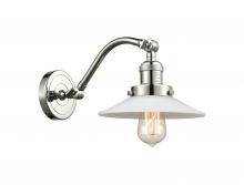 Innovations Lighting 515-1W-PN-G1 - Halophane - 1 Light - 9 inch - Polished Nickel - Sconce