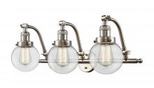 Innovations Lighting 515-3W-SN-G202-6 - Beacon - 3 Light - 26 inch - Brushed Satin Nickel - Bath Vanity Light