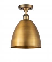 Innovations Lighting 516-1C-BB-MBD-9-BB - Bristol - 1 Light - 9 inch - Brushed Brass - Semi-Flush Mount