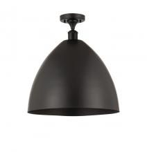 Innovations Lighting 516-1C-BK-MBD-16-BK - Bristol - 1 Light - 16 inch - Matte Black - Semi-Flush Mount