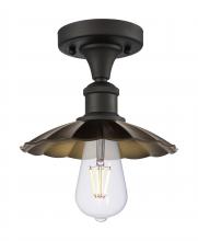 Innovations Lighting 516-1C-OB-M17-OB - Scallop - 1 Light - 8 inch - Oil Rubbed Bronze - Semi-Flush Mount