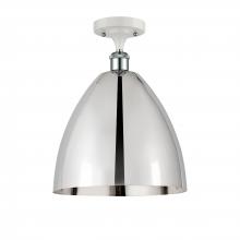 Innovations Lighting 516-1C-WPC-MBD-12-PC - Bristol - 1 Light - 12 inch - White Polished Chrome - Semi-Flush Mount