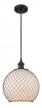 Innovations Lighting 516-1P-BK-G121-10CBK - Farmhouse Chicken Wire - 1 Light - 10 inch - Matte Black - Cord hung - Mini Pendant