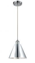 Innovations Lighting 516-1P-PC-MBC-12-PC - Berkshire - 1 Light - 12 inch - Polished Chrome - Cord hung - Mini Pendant