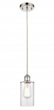 Innovations Lighting 516-1P-PN-G802 - Clymer - 1 Light - 4 inch - Polished Nickel - Cord hung - Mini Pendant