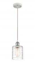 Innovations Lighting 516-1P-WPC-G1113 - Cobbleskill - 1 Light - 5 inch - White Polished Chrome - Cord hung - Mini Pendant