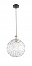 Innovations Lighting 516-1S-BAB-G1215-12 - Athens Water Glass - 1 Light - 12 inch - Black Antique Brass - Mini Pendant