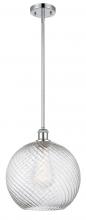 Innovations Lighting 516-1S-PC-G1214-12 - Athens Twisted Swirl - 1 Light - 12 inch - Polished Chrome - Mini Pendant