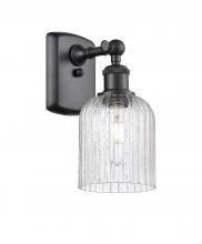 Innovations Lighting 516-1W-BK-G559-5SDY - Bridal Veil - 1 Light - 5 inch - Matte Black - Sconce